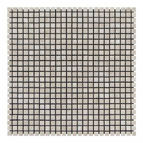 Мозаичная плитка мрамор Victoria Beige (10х10x6 мм) Полированная