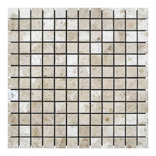 Мозаичная плитка мрамор Victoria Mix (23х23x6 мм) Полированная