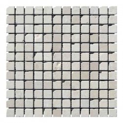 Мозаичная плитка мрамор Beige Mix (23х23x6 мм) Стареная/Валтованная/Античная