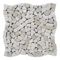 Мозаїчна плитка мармур Beige Mix (23x15x6 мм) Старена/Валтована